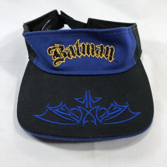 DC Comics Other - Batman Begins Visor Strapback Hat Cap Adjustable Embroidered One Size Youth OSFM